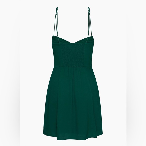 NWT Aritzia Wilfred Fable Dress - Aventurine Green - Picture 4 of 10